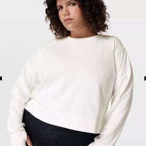Sweaty Betty SZ 10 After Class Crop Sweatshirt